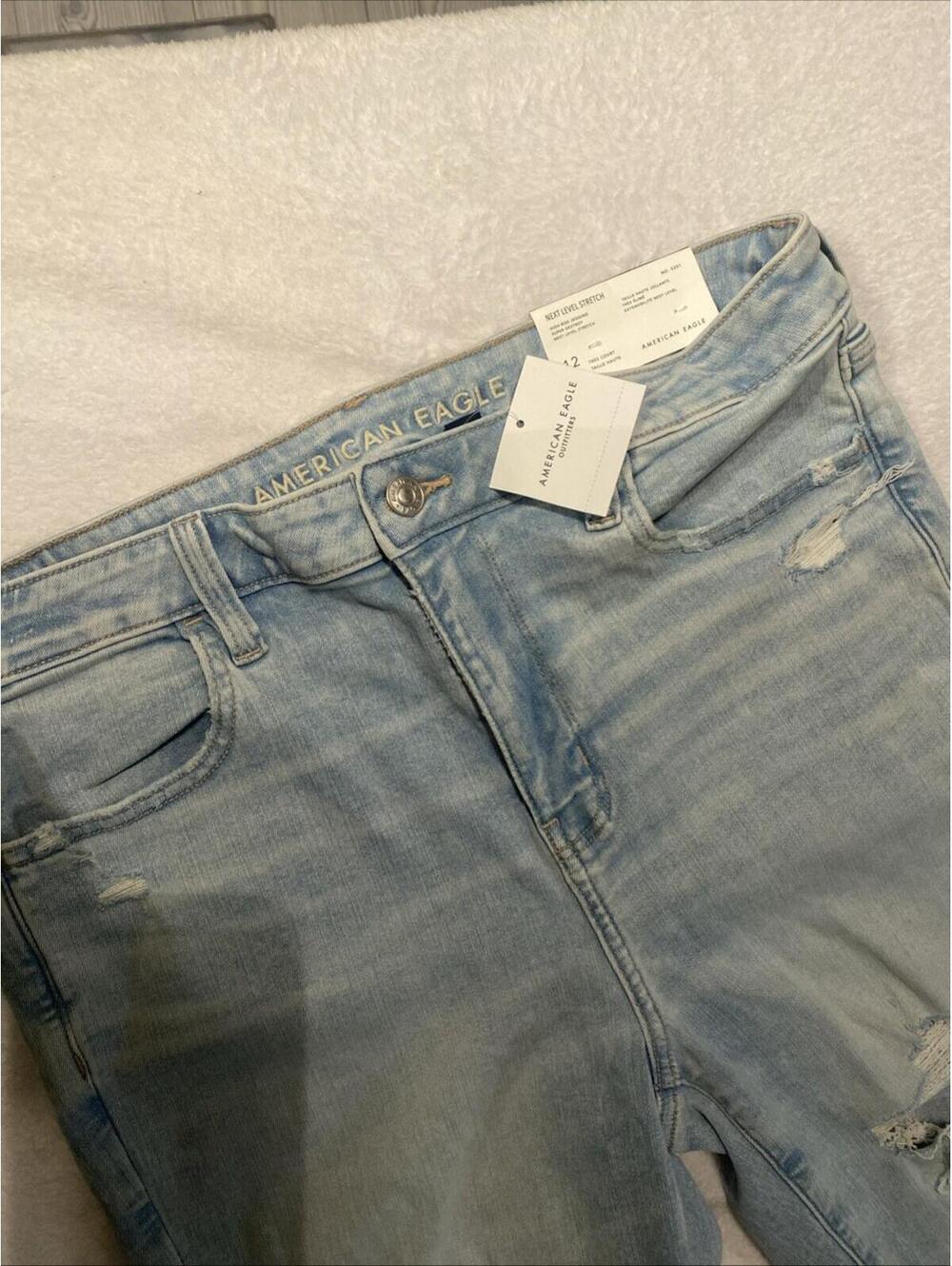 American Eagle Jeans Size 12 Women’s Next Level Stretch High Rise Jeggings